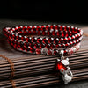 Garnet Layered Bracelet — Numbered Accent Styles