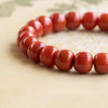 South Red Agate Bracelet — Full-Color Persimmon Red, the Real Thing