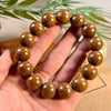 Liudao Wood Mala Bracelet — Six-Path Buddhist Prayer Beads in Natural Aged Hardwood Buddha Tibet