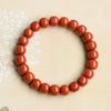 South Red Agate Bracelet — Full-Color Persimmon Red, the Real Thing