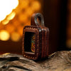 Miniature Thangka Leather Pendant — Hand-Painted Tibetan Deity Charm Buddha Tibet