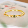 Putuo Mountain Citrine Luck Bracelet — Natural Crystal With Jade & Cinnabar Bead Options