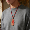 Brass Cinnabar Zhong Kui Charm Keychain — Taoist Protective Amulet For Keys, Bag & Home