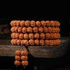 Indonesian Rudraksha 108-Bead Mala — Highland Seed Bracelet & Necklace for Daily Practice Buddha Tibet