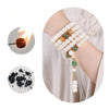 White Bodhi Root Mala Bracelet — 108-Bead Buddhist Prayer Beads for Calm & Clarity Buddha Tibet