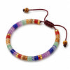 7 Chakra Adjustable Bracelet — Flat Beads That Move With You - StandardBuddha Tibet