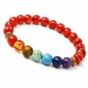 7 Chakra Bead Bracelet — One Stone for Every Center That Needs Reminding - Red AgateBuddha Tibet