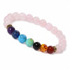 7 Chakra Bead Bracelet — One Stone for Every Center That Needs Reminding - Rose QuartzBuddha Tibet