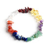 7 Chakra Crystal Chip Bracelet — Natural Stones from Root to Crown - Buddha Tibet xd00114