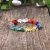7 Chakra Crystal Chip Bracelet — Natural Stones from Root to Crown - Buddha Tibet xd00114