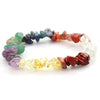 7 Chakra Crystal Chip Bracelet — Natural Stones from Root to Crown - Buddha Tibet xd00114