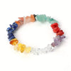 7 Chakra Crystal Chip Bracelet — Natural Stones from Root to Crown - Buddha Tibet xd00114