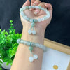 Tianshan Green Jade Bead Bracelet — 8mm Natural Stone for Calm & Balance Buddha Tibet
