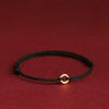 Peace Clasp Red Rope Bracelet — Pi Xiu Disc Charm for Protection & Calm - Elegant BlackBuddha Tibet
