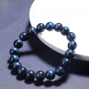 7A Blue Tiger Eye Bead Bracelet — Natural Hawk Eye With Deep Blue Chatoyancy - 6mmBuddha Tibet