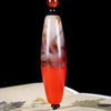 Chicken Blood Stone Pendant Necklace — Bold Color, Deep Tradition Buddha Tibet