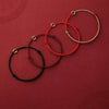 Peace Clasp Red Rope Bracelet — Pi Xiu Disc Charm for Protection & Calm - Joyful RedBuddha Tibet