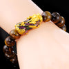 Tiger Eye Pixiu Bracelet — Color-Changing Feng Shui Charm for Wealth & Protection