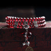 Garnet Layered Bracelet — Numbered Accent Styles