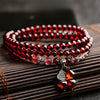 Garnet Layered Bracelet — Numbered Accent Styles