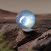 Gray Moonstone & Aquamarine Bracelet 8mm — Luck Transfer Bead for Calm & Good Fortune Buddha Tibet