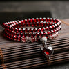Garnet Layered Bracelet — Numbered Accent Styles