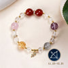 Zodiac Multi-Stone Crystal Bracelet — Natural Gemstone Bead Bracelet by Birth Sign