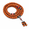 Indonesian Rudraksha 108-Bead Mala — Highland Seed Bracelet & Necklace for Daily Practice Buddha Tibet