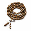 Multi-Wood 108-Bead Mala Bracelet — Natural Wood Prayer Beads for Daily Wear & Meditation Buddha Tibet