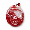 Chicken Blood Stone Pendant Necklace — Bold Color, Deep Tradition Buddha Tibet