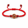 Peachwood Chinese Zodiac Bracelet — Red String Good Luck Charm for Your Sign Buddha Tibet