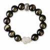 Gold Sheen Obsidian Jade Pixiu Bracelet — Keep Wealth Close Buddha Tibet