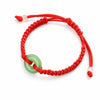 Red String Peace Buckle Bracelet — Hand-Braided Everyday Protection Buddha Tibet