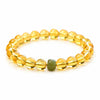 Putuo Mountain Citrine Luck Bracelet — Natural Crystal With Jade & Cinnabar Bead Options Buddha Tibet