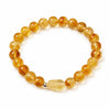 Citrine Bead Bracelet Collection — Original Designs With Tiger Eye, Pixiu & Strawberry Quartz Buddha Tibet