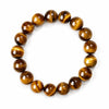 Yellow Tiger Eye Single-Strand Bracelet — Natural Collector-Grade Beads, 5 Sizes Buddha Tibet