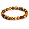 Natural Tiger Eye Bead Bracelet — 5 Grades From 1A to 5A, Plus Diamond-Cut Faceted Buddha Tibet