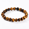 Natural Tiger Eye Bead Bracelet — 5 Grades From 1A to 5A, Plus Diamond-Cut Faceted Buddha Tibet