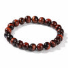 Natural Tiger Eye Bead Bracelet — 5 Grades From 1A to 5A, Plus Diamond-Cut Faceted Buddha Tibet