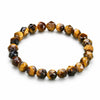 Natural Tiger Eye Bead Bracelet — 5 Grades From 1A to 5A, Plus Diamond-Cut Faceted Buddha Tibet