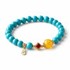 Agate Flat Bead Bracelet — Flat Beads, Steady Calm Buddha Tibet
