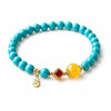 Agate Flat Bead Bracelet — Flat Beads, Steady Calm Buddha Tibet