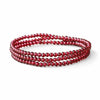 Wine Red Garnet Wrap Bracelet — Single or Three-Wrap Choice Buddha Tibet