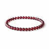 Wine Red Garnet Wrap Bracelet — Single or Three-Wrap Choice Buddha Tibet