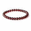 Wine Red Garnet Wrap Bracelet — Single or Three-Wrap Choice Buddha Tibet