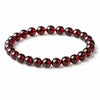 Wine Red Garnet Wrap Bracelet — Single or Three-Wrap Choice Buddha Tibet