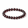 Wine Red Garnet Wrap Bracelet — Single or Three-Wrap Choice Buddha Tibet