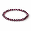 Wine Red Garnet Wrap Bracelet — Single or Three-Wrap Choice Buddha Tibet