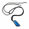 Buddha Tibet Drilled Labradorite Leaf Necklace - Blue Flash Buddha Tibet