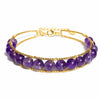 Buddha Tibet 14K Gold-Filled Gemstone Wire Wrap Bracelet Buddha Tibet